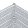 vidaXL Ζαρντινιέρα Υπερυψωμένη Ασημί 320x80x77 εκ. Γαλβανισμ. Χάλυβας