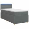 vidaXL &Kappa;&rho;&epsilon;&beta;ά&tau;&iota; Box Spring &mu;&epsilon; &Sigma;&tau;&rho;ώ&mu;&alpha; &kappa;&alpha;&iota; LED &Sigma;&kappa;&omicron;ύ&rho;&omicron; &Gamma;&kappa;&rho;&iota; 90 x 190 cm