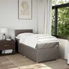 vidaXL &Kappa;&rho;&epsilon;&beta;ά&tau;&iota; Boxspring &mu;&epsilon; &Sigma;&tau;&rho;ώ&mu;&alpha; Taupe 100 x 200 &epsilon;&kappa;. &Upsilon;&phi;&alpha;&sigma;&mu;ά&tau;&iota;&nu;&omicron;