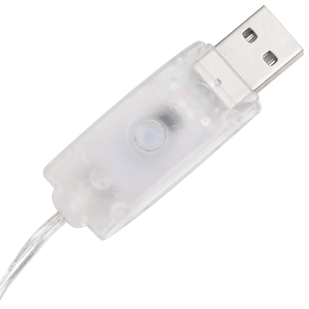 vidaXL Κώνος Διακοσμητικός Πυραμίδα LED Ακρυλικός Θερμό Λευκό 120 εκ.