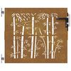vidaXL Πύλη Κήπου με Σχέδιο Μπαμπού 85 x 100 εκ. από Ατσάλι Corten
