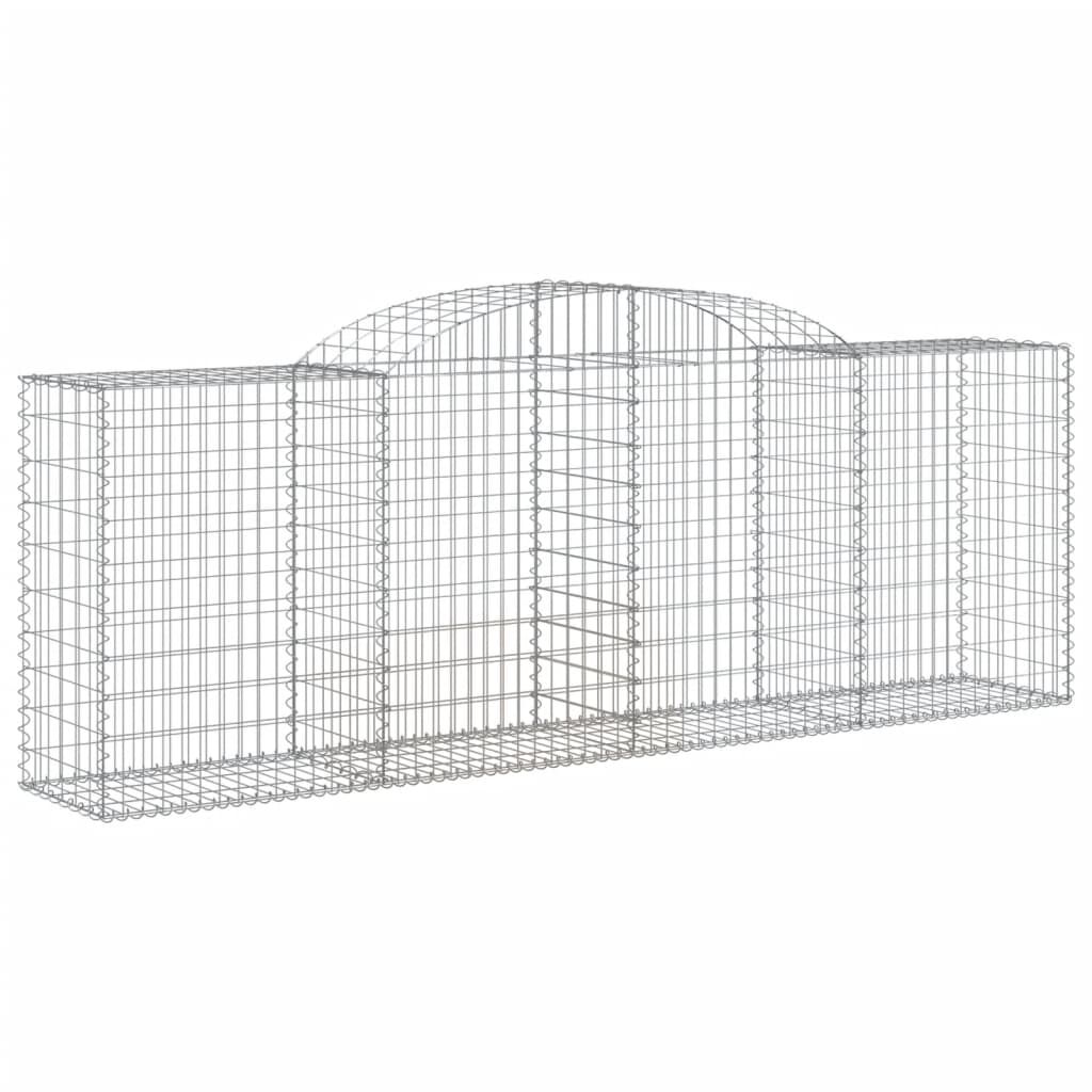 vidaXL Συρματοκιβώτια Τοξωτά 11 τεμ. 300x50x100/120 εκ. Γαλβαν. Ατσάλι
