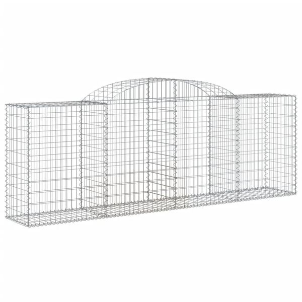 vidaXL Συρματοκιβώτια Τοξωτά 11 τεμ. 300x50x100/120 εκ. Γαλβαν. Ατσάλι