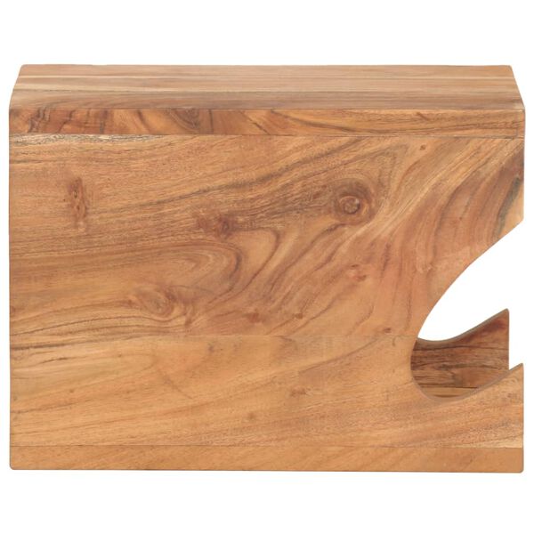vidaXL Βάση Ποδηλάτου Επιτοίχια 35x25x25 εκ. Μασίφ Ξύλο Ακακίας