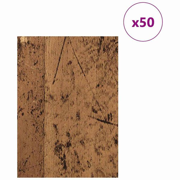 vidaXL Διακοσμητικά Πάνελ 50 pcs Παλαιό ξύλο 15 x 21 x 0.3 εκ