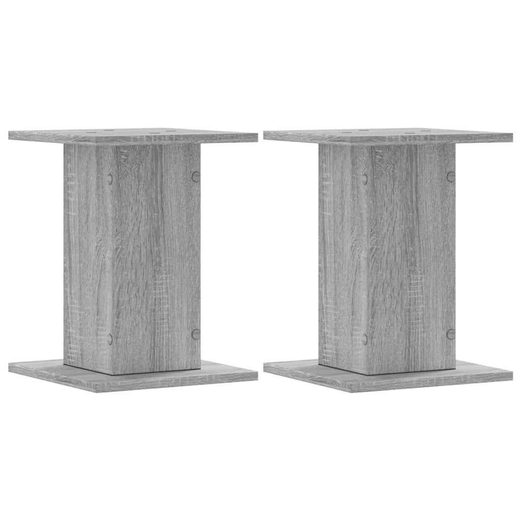vidaXL Βάσεις Ηχείων 2 Τεμ. Γκρι Sonoma 30x30x40εκ. Επεξεργασμένο Ξύλο