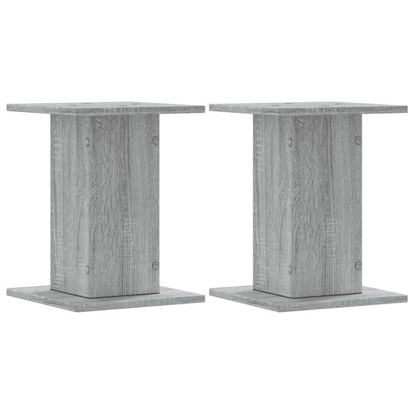 vidaXL Βάσεις Ηχείων 2 Τεμ. Γκρι Sonoma 30x30x40εκ. Επεξεργασμένο Ξύλο
