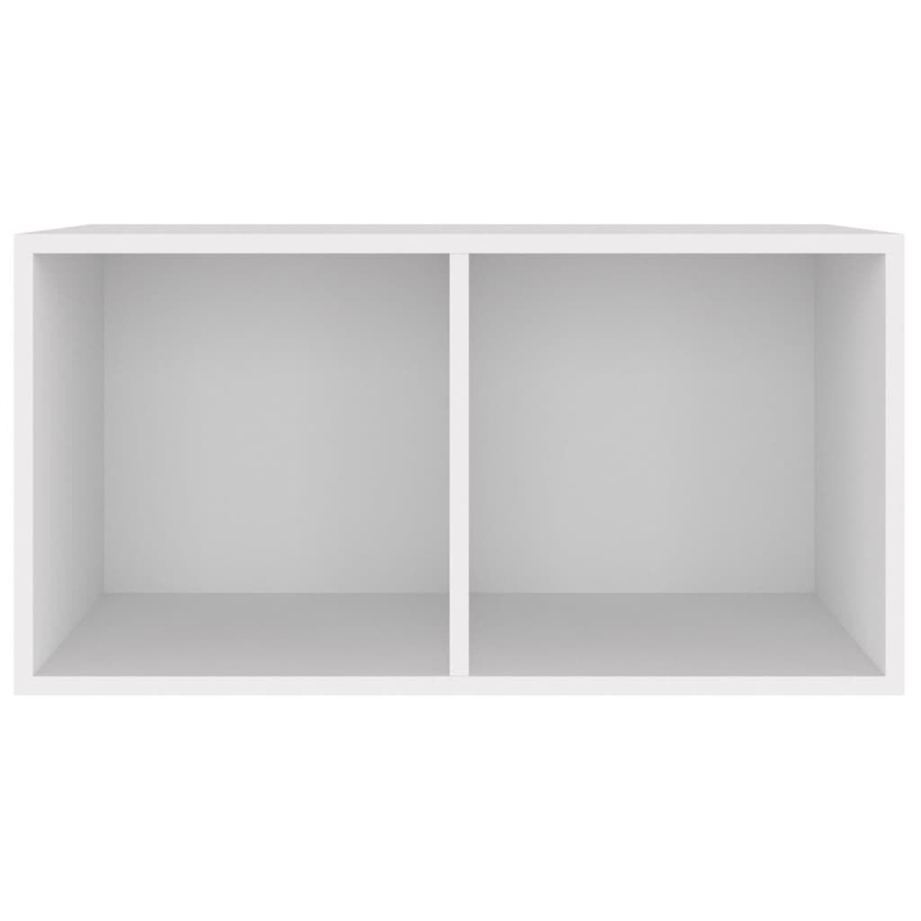 vidaXL Έπιπλο Δίσκων Βινυλίου Λευκό 71x34x36 εκ. Επεξεργ. Ξύλο