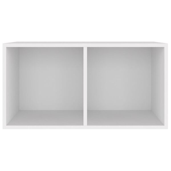 vidaXL Έπιπλο Δίσκων Βινυλίου Λευκό 71x34x36 εκ. Επεξεργ. Ξύλο