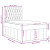 vidaXL &Kappa;&rho;&epsilon;&beta;ά&tau;&iota; Boxspring &mu;&epsilon; &Sigma;&tau;&rho;ώ&mu;&alpha; Taupe 120x190 &epsilon;&kappa;. &Upsilon;&phi;&alpha;&sigma;&mu;ά&tau;&iota;&nu;&omicron;