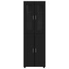 vidaXL Highboard &mu;&epsilon; &rho;ά&phi;&iota; &Mu;&alpha;ύ&rho;&omicron; 60 x 35 x 182 &epsilon;&kappa;. &Epsilon;&pi;&epsilon;&xi;&epsilon;&rho;&gamma;&alpha;&sigma;&mu;έ&nu;&omicron; &xi;ύ&lambda;&omicron;
