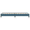 vidaXL Box Spring κρεβάτι χωρίς στρώμα σκούρο μπλε 100x220cm Βελούδινο