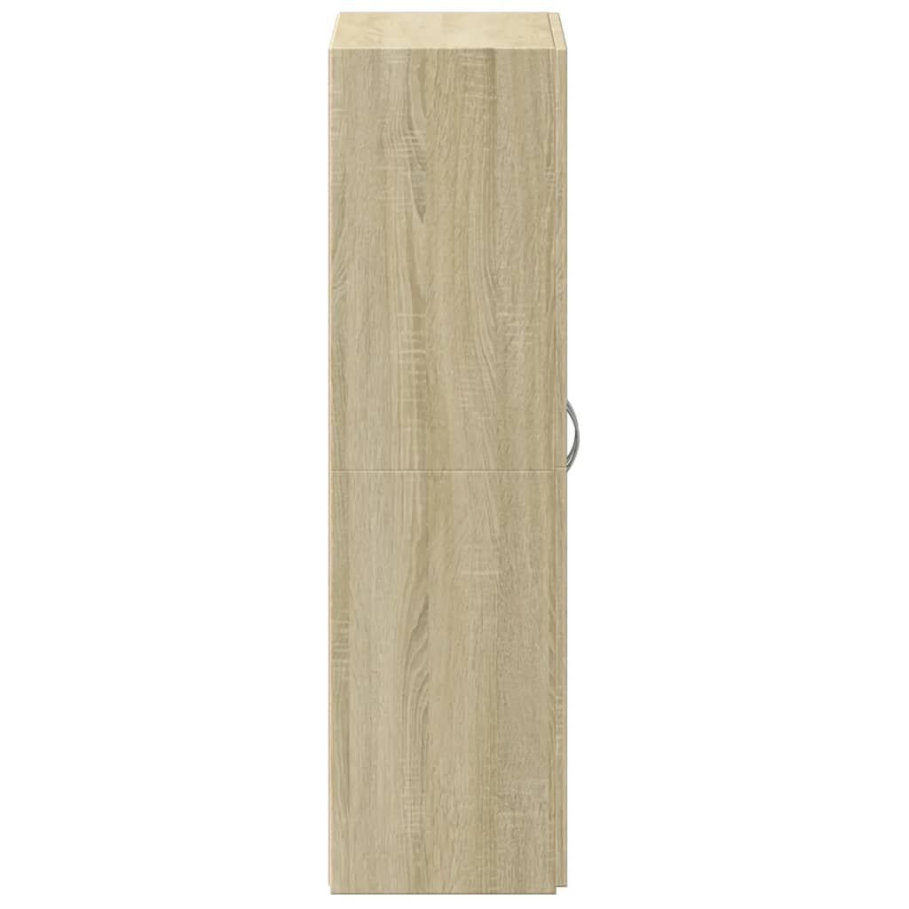 vidaXL Αρχειοθήκη Sonoma Δρυς 60x32x115 εκ. από Επεξεργασμένο Ξύλο