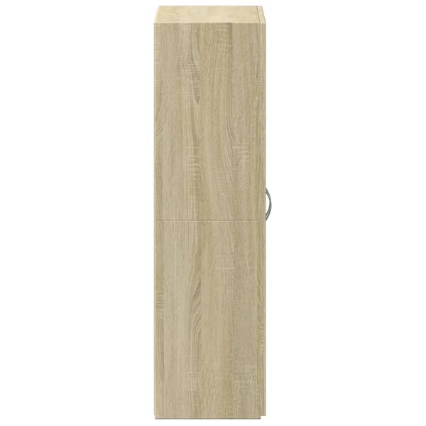 vidaXL Αρχειοθήκη Sonoma Δρυς 60x32x115 εκ. από Επεξεργασμένο Ξύλο