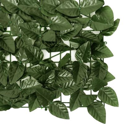 vidaXL Διαχωριστικό Βεράντας με Φύλλα Σκούρο Πράσινο 600 x 150 εκ.