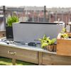 LECHUZA Ζαρντινιέρα Αυτοποτιζόμενη BALCONERA Stone 50 ALL-IN-ONE Γκρι