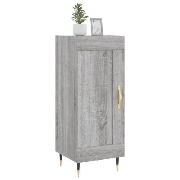 vidaXL Ντουλάπι Γκρι Sonoma 34,5x34x90 εκ. από Επεξεργασμένο Ξύλο