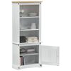 vidaXL Highboard &Lambda;&epsilon;&upsilon;&kappa;ό 74 x 38 x 170 &epsilon;&kappa;. &Sigma;&tau;&epsilon;&rho;&epsilon;ά &xi;&upsilon;&lambda;&epsilon;ί&alpha; &pi;&epsilon;ύ&kappa;&omicron;&upsilon;