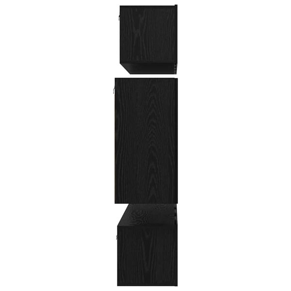 vidaXL Σετ επίπλου τηλεόρασης 6 pcs Μαύρη δρυς 80 x 30 x 30 εκ