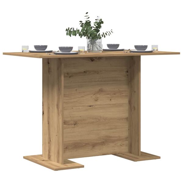 vidaXL Τραπεζαρία artisan δρυς 110 x 60 x 75 cm Επεξεργασμένο ξύλο