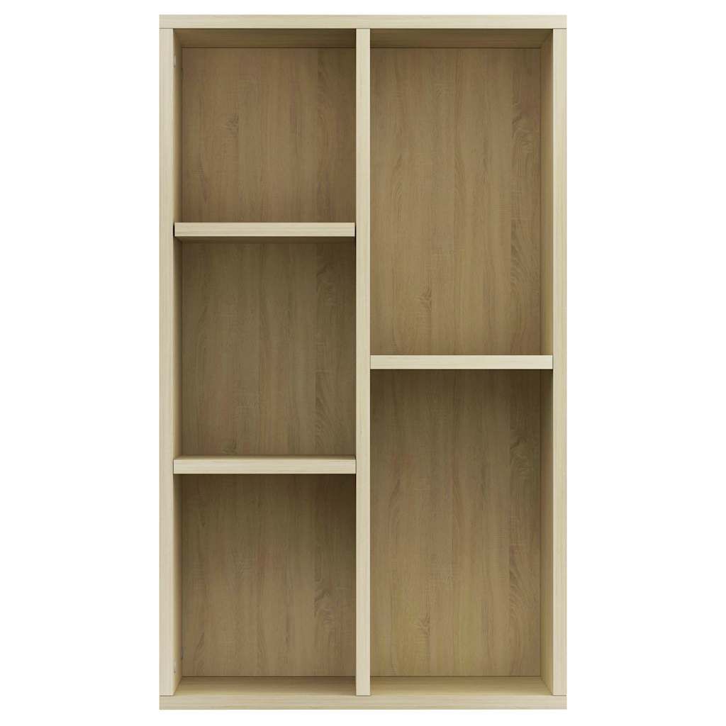 vidaXL Ραφιέρα / Βιβλιοθήκη Sonoma Δρυς 50x25x80 εκ. από Επεξ. Ξύλο
