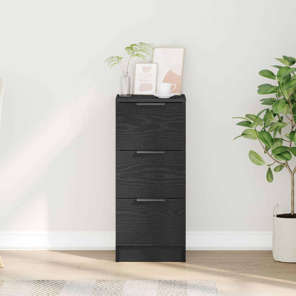 vidaXL Μαύρος Διορθωτής 30x30x70 εκ. Κατασκευασμένος από Επεξεργασμένο Ξύλο