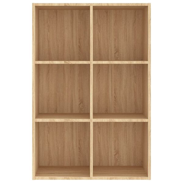 vidaXL Ραφιέρα / Βιβλιοθήκη Sonoma Δρυς 66x30x98 εκ. από Επεξ. Ξύλο
