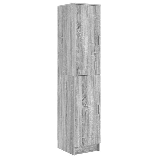 vidaXL Ψηλό Ντουλάπι Γκρι sonoma 35 x 39 x 168 εκ Επεξεργασμένο ξύλο