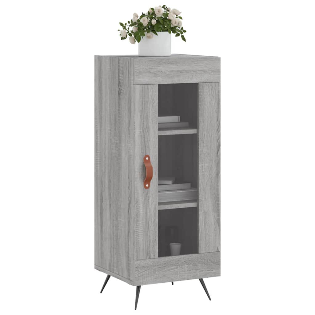 vidaXL Ντουλάπι Γκρι Sonoma 34,5x34x90 εκ. από Επεξεργασμένο Ξύλο