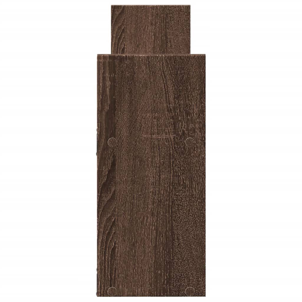 vidaXL Ντουλάπι Τοίχου Καφέ Δρυς 100x18x40 εκ. από Επεξεργασμένο Ξύλο