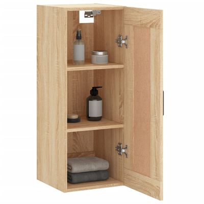 vidaXL Ντουλάπι Τοίχου Sonoma Δρυς 34,5 x 34 x 90 εκ. Επεξεργ. Ξύλο
