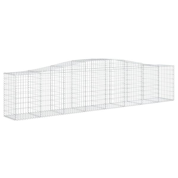 vidaXL Συρματοκιβώτια Τοξωτά 6 τεμ. 400x50x80/100 εκ. Γαλβαν. Ατσάλι