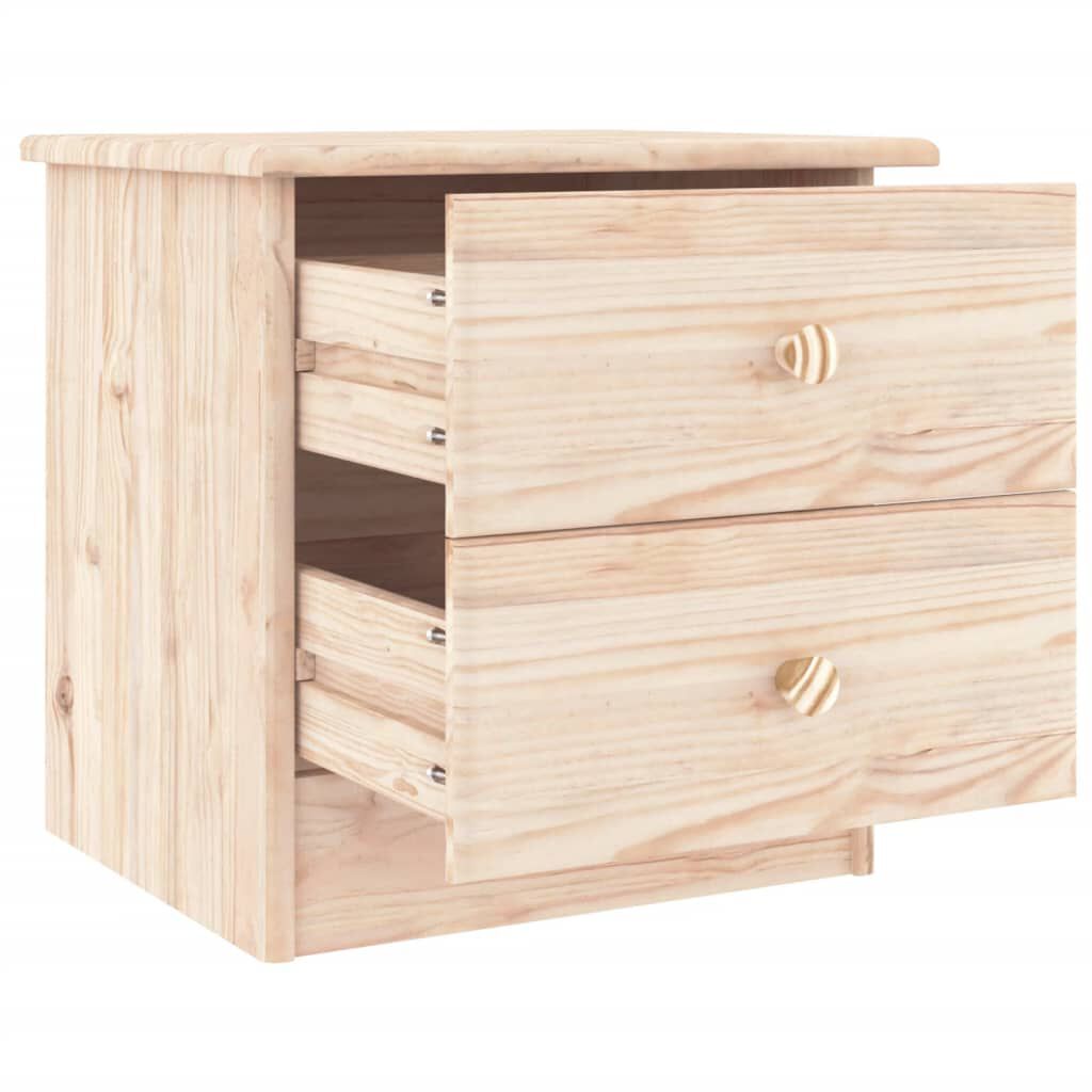 vidaXL Κομοδίνο ALTA 41x35x41 εκ. από Μασίφ Ξύλο Πεύκου