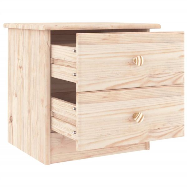 vidaXL Κομοδίνο ALTA 41x35x41 εκ. από Μασίφ Ξύλο Πεύκου