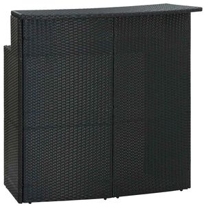 vidaXL &Tau;&rho;&alpha;&pi;έ&zeta;&iota; &Mu;&pi;&alpha;&rho; &Kappa;ή&pi;&omicron;&upsilon; &Mu;&alpha;ύ&rho;&omicron; 120x55x110 &epsilon;&kappa;. &alpha;&pi;ό &Sigma;&upsilon;&nu;&theta;&epsilon;&tau;&iota;&kappa;ό &Rho;&alpha;&tau;ά&nu;