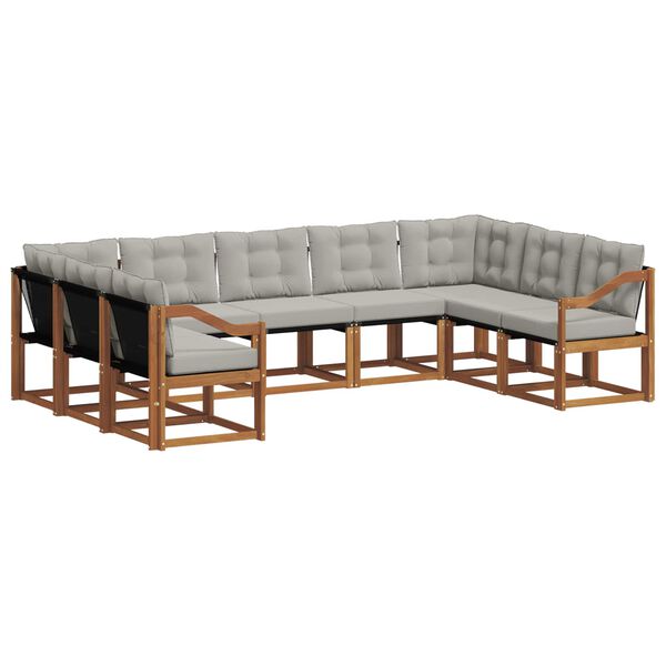 vidaXL &Sigma;&epsilon;&iota;&rho;ά &Kappa;&alpha;&nu;&alpha;&pi;έ &Epsilon;&xi;&omega;&tau;&epsilon;&rho;&iota;&kappa;&omicron;ύ 9 pcs &Phi;&upsilon;&sigma;&iota;&kappa;ό &kappa;&alpha;&iota; &Alpha;&nu;&omicron;&iota;&chi;&tau;ό &Gamma;&kappa;&rho;&iota;