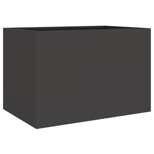 vidaXL Ζαρντινιέρα Μαύρη 62x30x29 εκ. από Χάλυβα
