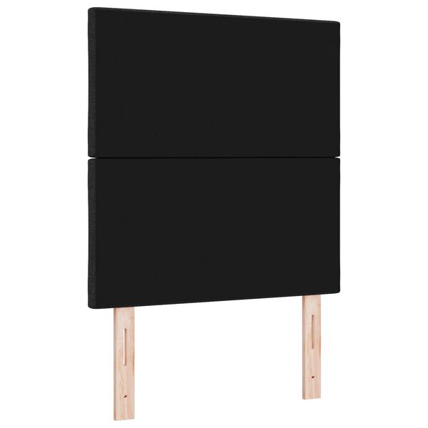 vidaXL Υφασμάτινο Κεφαλάρι Geometric με κεφαλάρι Μαύρο 80 cm ύφασμα