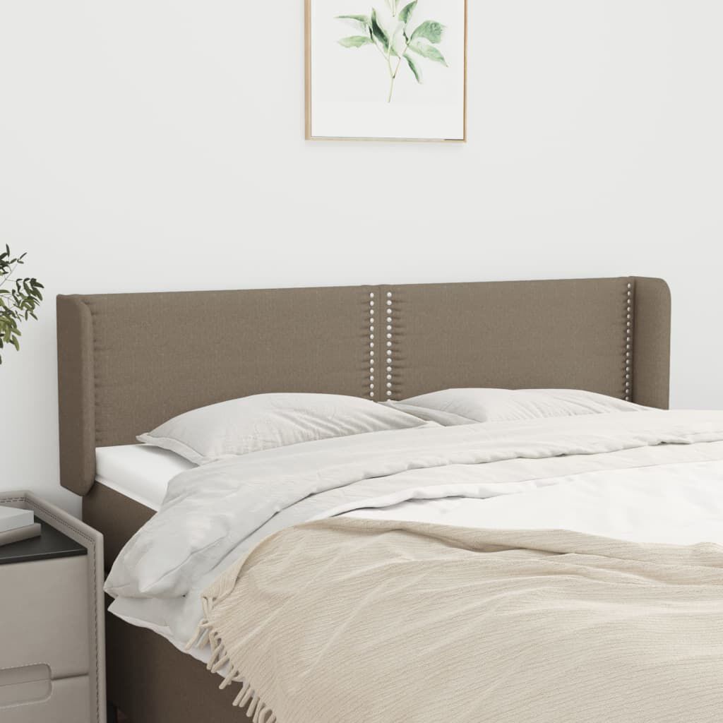 vidaXL Κεφαλάρι με Πτερύγια Taupe 147x16x78/88 εκ. Υφασμάτινο