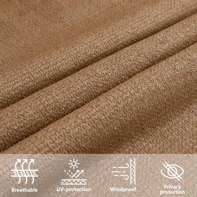 vidaXL Πανί Σκίασης Taupe 3 x 4 μ. από HDPE 160 γρ./μ²