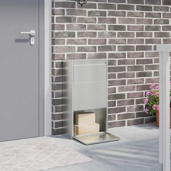 vidaXL &Theta;&upsilon;&rho;ί&delta;&alpha; &Pi;&alpha;&kappa;έ&tau;&omega;&nu; &Alpha;&sigma;&eta;&mu;ί 44 x 22 x 82 &epsilon;&kappa;. &Epsilon;&pi;&iota;&kappa;&alpha;&lambda;&upsilon;&mu;&mu;έ&nu;&omicron;&sigmaf; &Chi;ά&lambda;&upsilon;&beta;&alpha;&sigmaf;