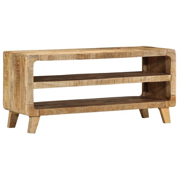 ντουλάπι τηλεόρασης vidaXL 105x46x32 cm μασίφ ξύλο ακατέργαστο μάνγκο