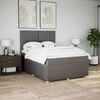 vidaXL &Kappa;&rho;&epsilon;&beta;ά&tau;&iota; Boxspring &mu;&epsilon; &Sigma;&tau;&rho;ώ&mu;&alpha; Taupe 160x200 &epsilon;&kappa;. &Upsilon;&phi;&alpha;&sigma;&mu;ά&tau;&iota;&nu;&omicron;