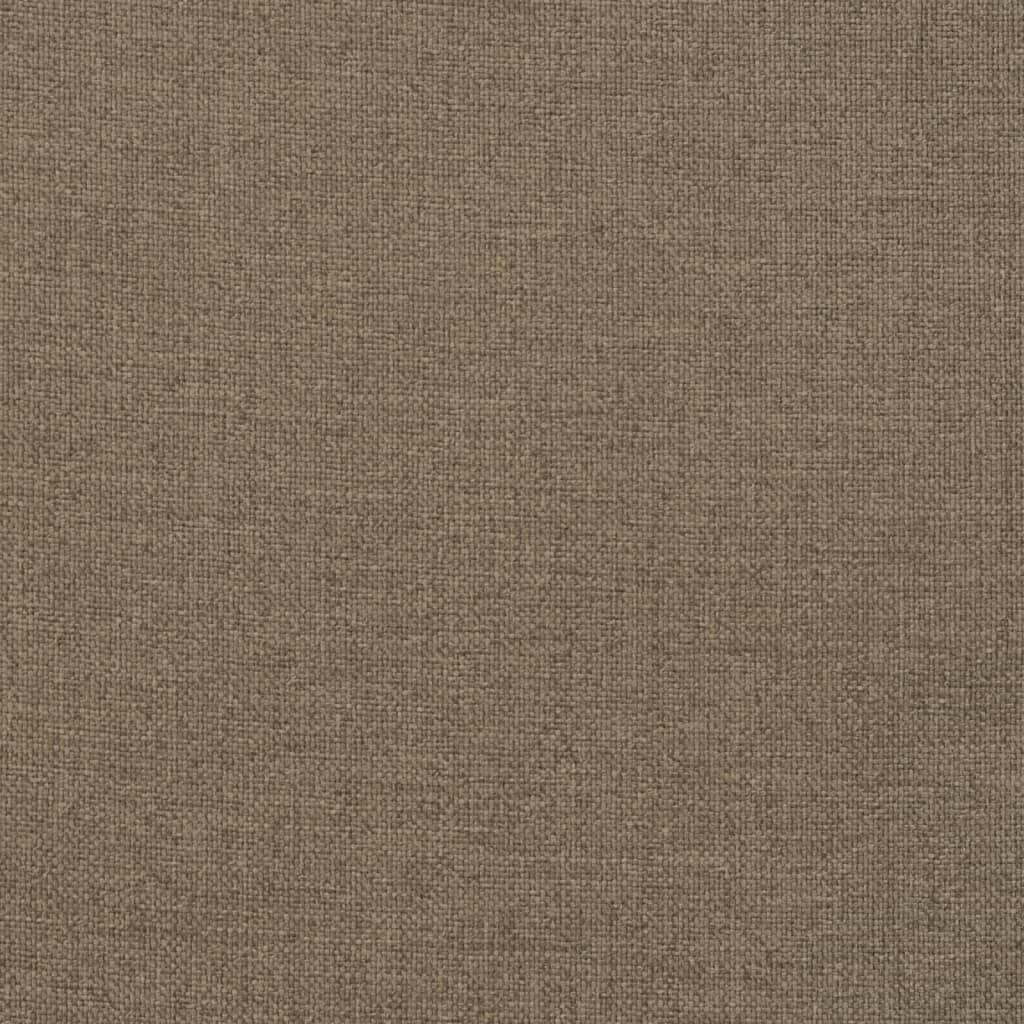 vidaXL Μαξιλάρια Πάγκου Κήπου 2 τεμ. Taupe Μελανζέ 200x50x7 εκ. Ύφ.