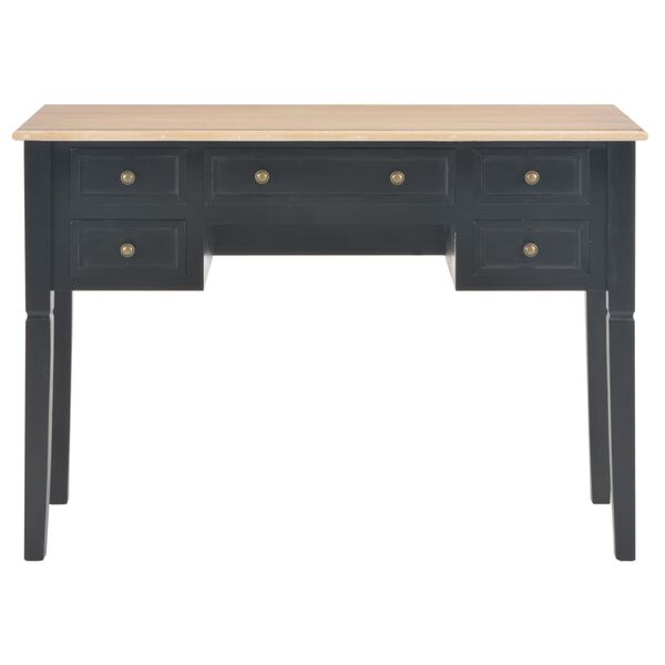 vidaXL Γραφείο Μαύρο 109,5 x 45 x 77,5 εκ. Ξύλινο