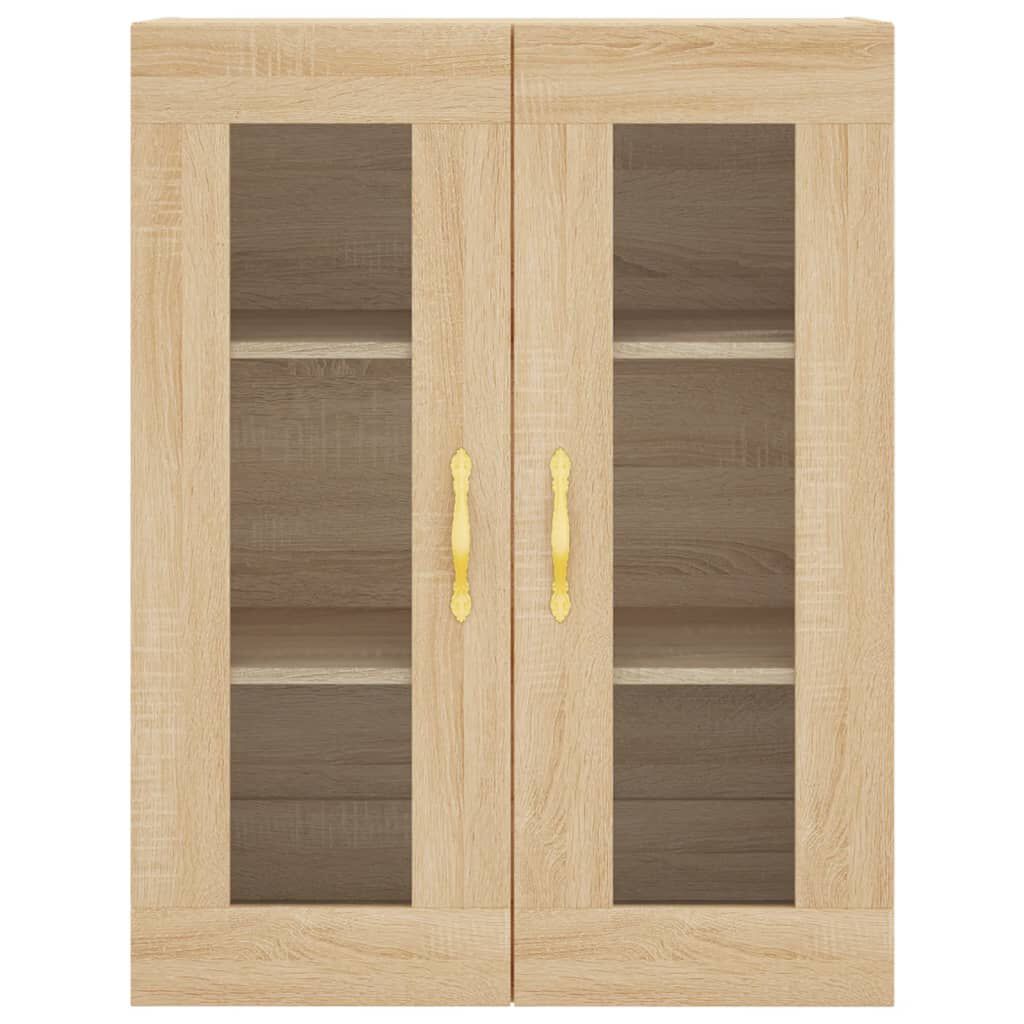 vidaXL Ντουλάπι Sonoma δρυς 69,5 x 34 x 180 εκ. από Επεξεργασμένο Ξύλο