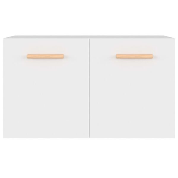 vidaXL Ντουλάπι Τοίχου Λευκό 60 x 36,5 x 35 εκ. από Επεξεργασμένο Ξύλο