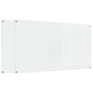 vidaXL Πίσω Πάνελ Κουζίνας 2 pcs Διαφανές 110 x 60 cm σκληρυμένο γυαλί