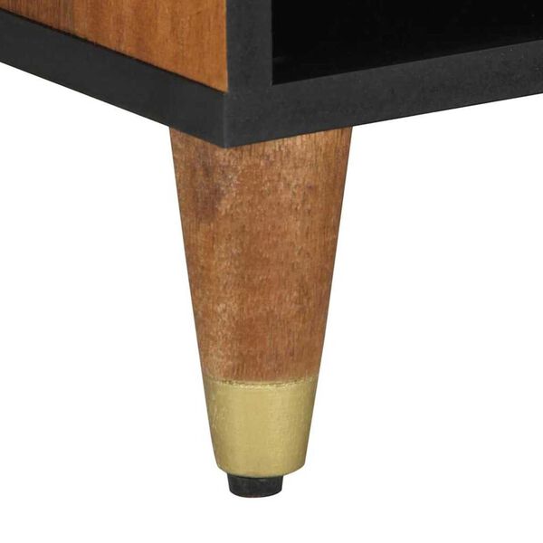 vidaXL Ντουλάπι TV με ράφι Καφέ 80 x 31.5 x 46 cm Μασίφ ξύλο μάνγκο