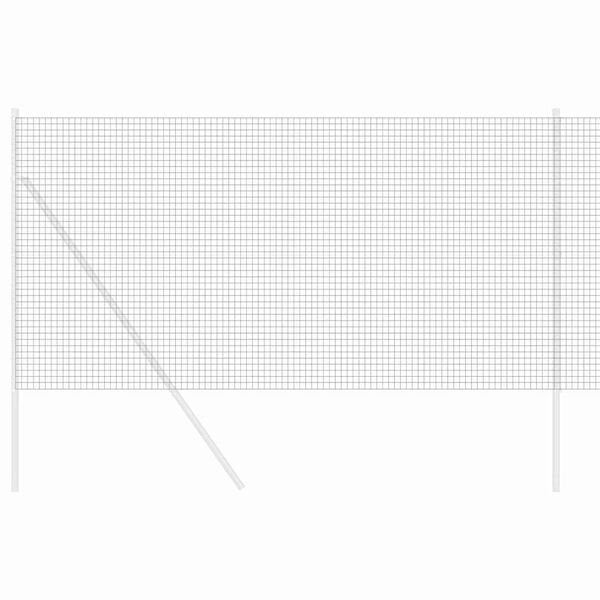 vidaXL Συγκολλητός φράχτης από σύρμα Γκρι 1 x 50 m Ατσάλι